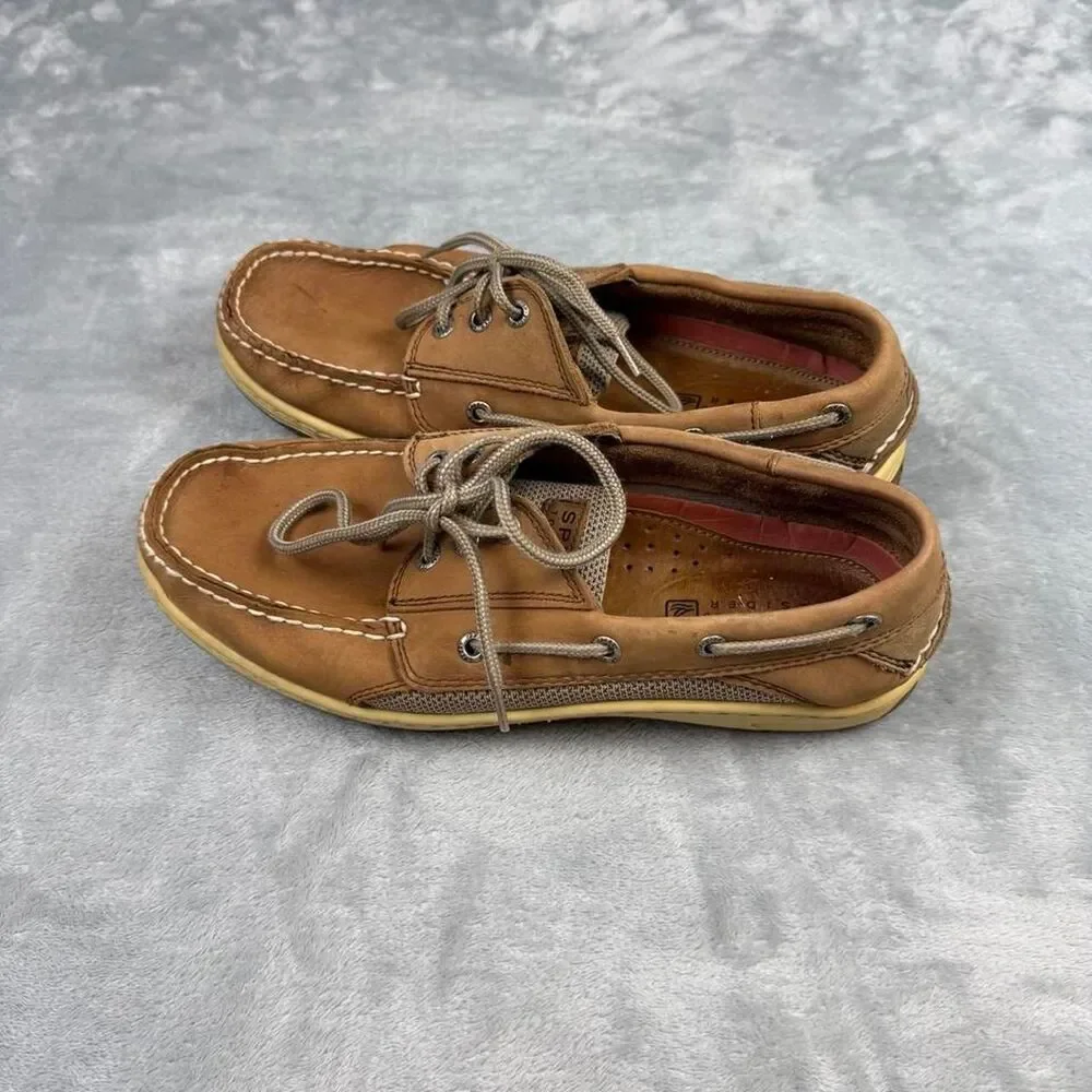 Sperry Men's Brown and Tan Boat-shoes